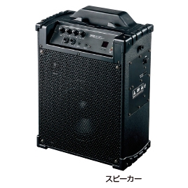 【サンワサプライ】 2種マイク付き拡声器スピーカーMM-SPAMP10