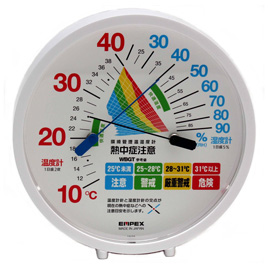 環境管理温湿度計『熱中症注意』