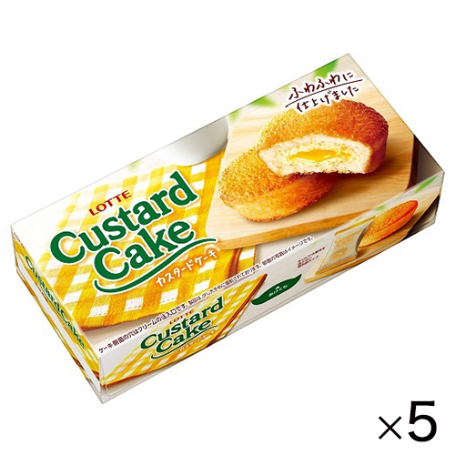 ロッテ　カスタードケーキ　6個×5