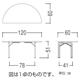 円型テーブル1200(2台)