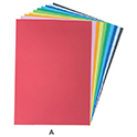 色画用紙 フレッシュカラー 4ツ切10色セット（500枚）
