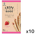旺旺ジャパン  クレープロールいちご味  10本×10