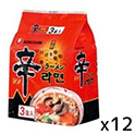 農心ジャパン  辛ラーメン  3食  120g×3×12