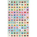 世界の国旗シール ベーシックタイプ